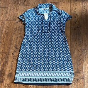 Max Studio Navy and White Floral Dress